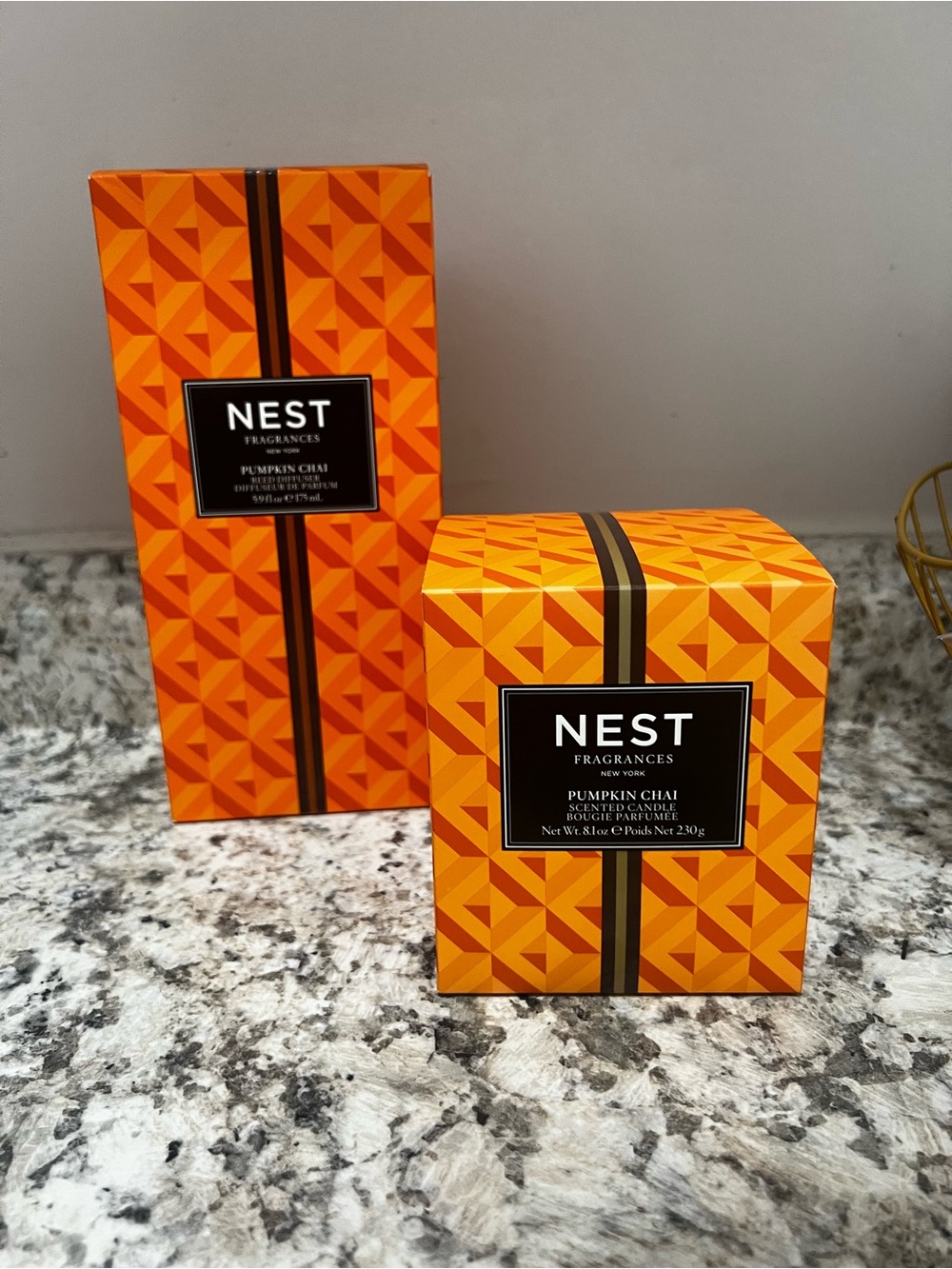 NEST Pumpkin Chai Candle and diffuser